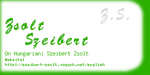 zsolt szeibert business card